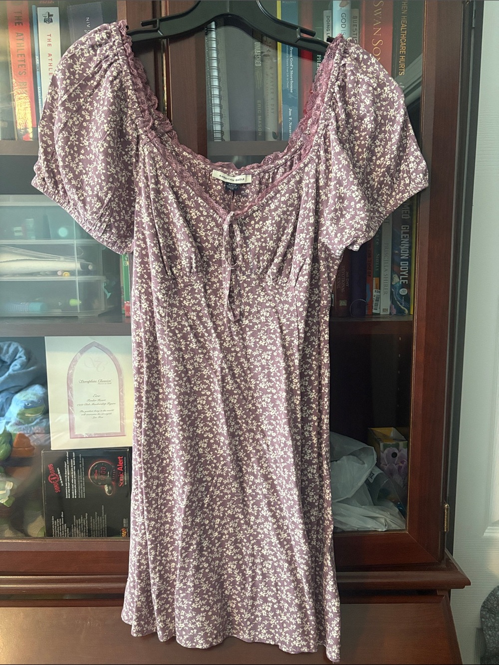 American Eagle Outfitters Purple Floral Mini Dress